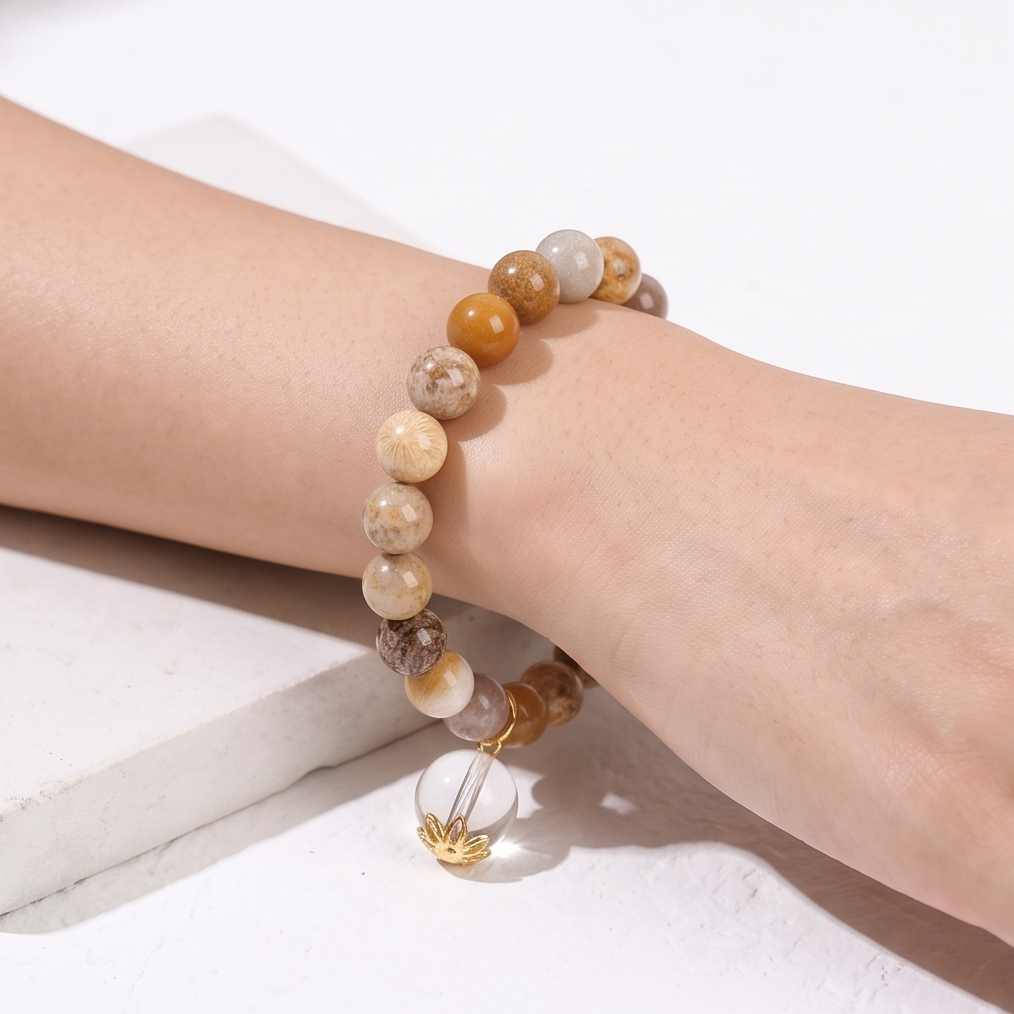 Chrysanthemum Stone Breath Bead | The Serendipity Collection